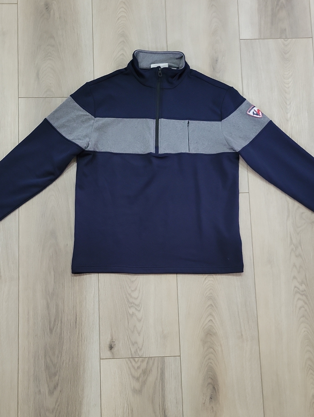 Rossignol Navy and Gray Performance Half-Zip Jacket